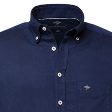 Load image into Gallery viewer, Fynch Hatton Oxford Long Sleeve Shirt | Navy / Blue Stripe / Pink