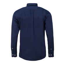 Load image into Gallery viewer, Fynch Hatton Oxford Long Sleeve Shirt | Navy / Blue Stripe / Pink