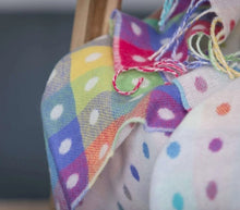 Load image into Gallery viewer, Foxford Multi Coloured Spot Baby Blanket