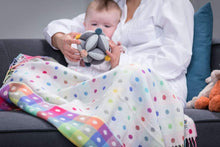 Load image into Gallery viewer, Foxford Multi Coloured Spot Baby Blanket
