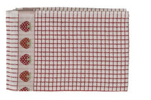 Load image into Gallery viewer, Lamont Poli Dri Embroidered Strawberries Tea towel
