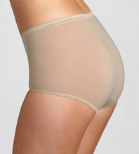 Load image into Gallery viewer, A model showing the back of the Sloggi Maxi Brief in Poudre. 

