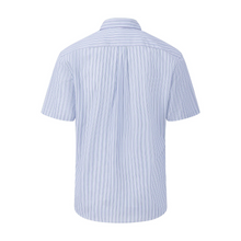 Load image into Gallery viewer, Fynch Hatton Short Sleeve Shirt | Summer Stripe / Navy Check
