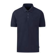 Load image into Gallery viewer, Front view of the Fynch Hatton Polo shirt in Navy
