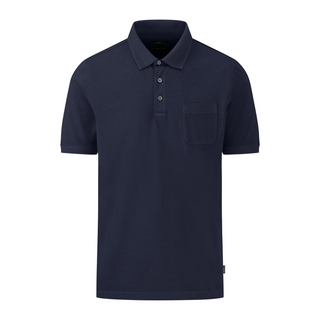 Front view of the Fynch Hatton Polo shirt in Navy