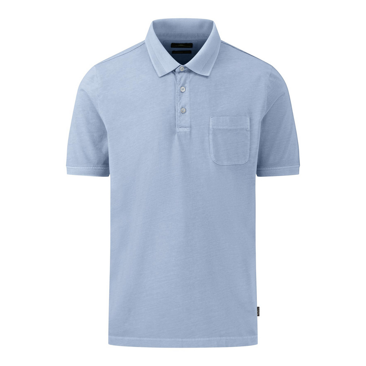 Front view of the Fynch Hatton Polo shirt in Summer Breeze