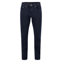 Load image into Gallery viewer, Navy jeans on a white background
