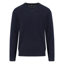 Load image into Gallery viewer, Navy blue sweater on a white background
