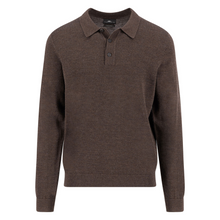 Load image into Gallery viewer, Brown sweater with collar on a white background
