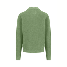 Load image into Gallery viewer, Green sweater on a white background
