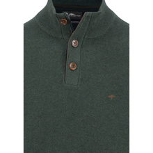 Load image into Gallery viewer, Green sweater with brown buttons on a white background
