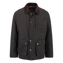 Load image into Gallery viewer, Barn style men coat in dark brown colour on a white background.
