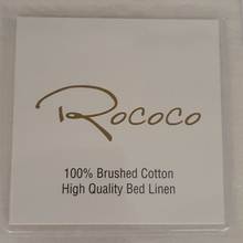 Load image into Gallery viewer, Rococo Flannelette Sheet Set | Blue Grey / Ivory
