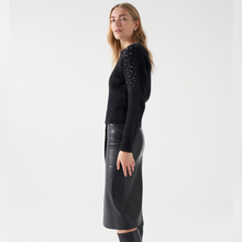 Load image into Gallery viewer, Salsa Knitted Wool Jumper with Pearls | Black
