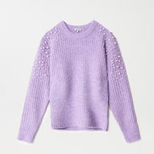 Load image into Gallery viewer, Salsa Knitted Wool Jumper with Pearls | Lilac
