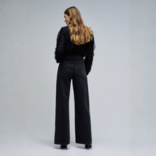 Load image into Gallery viewer, Salsa Wide Leg Black Jean
