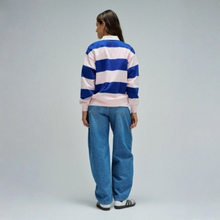 Load image into Gallery viewer, Salsa Pink &amp; Cobalt Rugby Shirt
