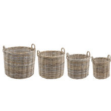 Load image into Gallery viewer, Grey Rattan Log Basket | Various Sizes
