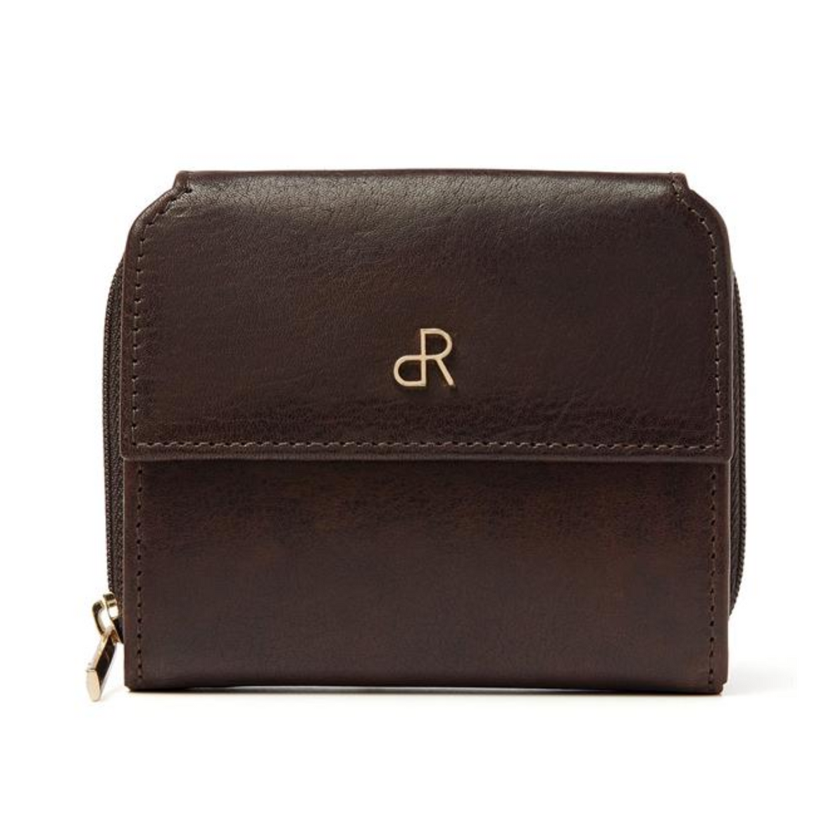 ladies leather purse in brown colour