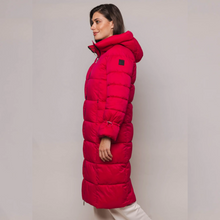 Load image into Gallery viewer, Rino &amp; Pelle Long Padded Hooded Coat | Jewel
