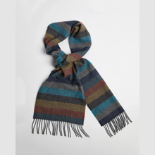 Load image into Gallery viewer, Foxford Multistripe Lambswool Scarf
