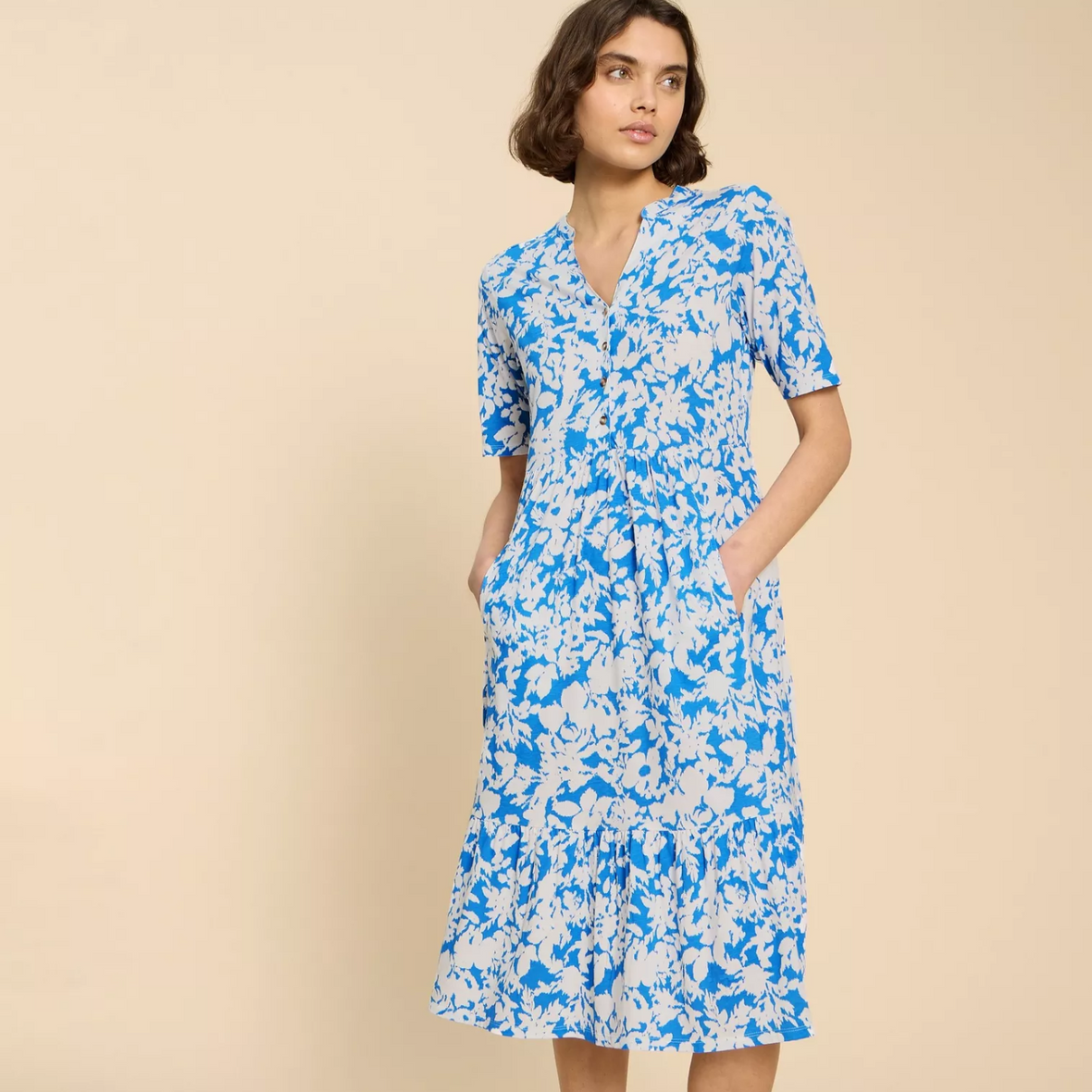 Naya Jersey Dress | Blue