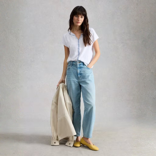 White Stuff Nelly Plain Embroidered