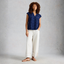 Load image into Gallery viewer, White Stuff Amelia Indigo Blue Top
