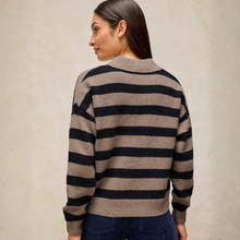 Load image into Gallery viewer, Izzy Striped Collar Jumper
