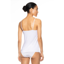 Load image into Gallery viewer, Woman wearing a white strapless top and underwear set on a white background
