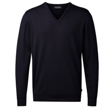 Load image into Gallery viewer, Black sweater with 'Clipper' branding on a white background
