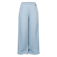 Load image into Gallery viewer, Light blue wide-leg pants on a white background
