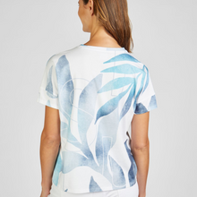Load image into Gallery viewer, female model wearing rabe print tshirt with arms down to side
