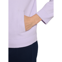 Load image into Gallery viewer, Rabe Soft Lilac Zip Up Cardigan
