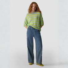 Load image into Gallery viewer, Soft Lime &amp; Baby Blue Knitted Jumper by LCMT
