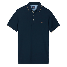 Load image into Gallery viewer, Night Baileys Cotton Polo Shirt with a white background.
