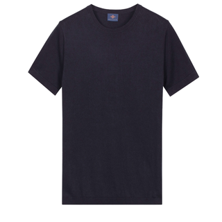 Black t-shirt on a white background