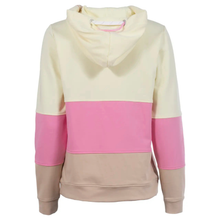 Load image into Gallery viewer, Back view of Soquesto Sweat Jacket With Hood Pink Mix, with a white background.

