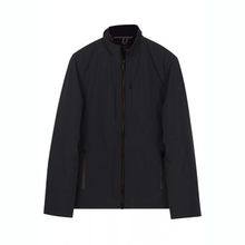 Load image into Gallery viewer, A dark charcoal gray zip-up jacket with a stand-up collar, displayed on a clean white background.
