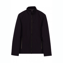 Load image into Gallery viewer, A dark purple lightweight jacket with a full-length front zipper, stand-up collar, and zippered hand pockets, shown against a plain white background.
