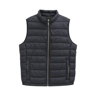 Navy outline of jacket on white background 