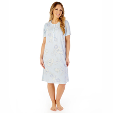 Load image into Gallery viewer, Slenderella Short Sleeve Floral Jersey Nightdress
