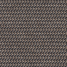 Load image into Gallery viewer, Houndstooth pattern fabric swatch in brown, black, and beige.
