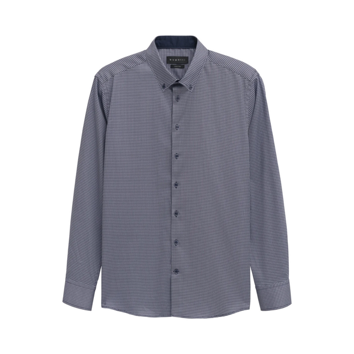 Gray checkered shirt on a white background