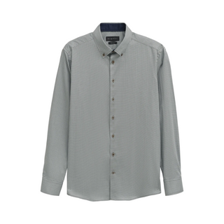 Gray patterned shirt on a white background