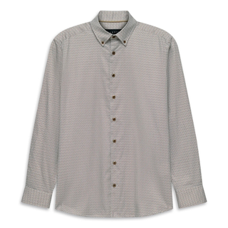 Gray checkered shirt on a white background