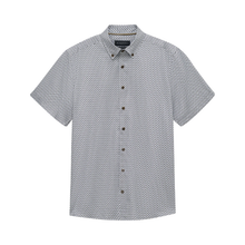 Load image into Gallery viewer, Short-sleeve shirt with a subtle pattern on a white background
