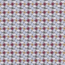 Load image into Gallery viewer, Patterned fabric with a geometric design on a light blue background
