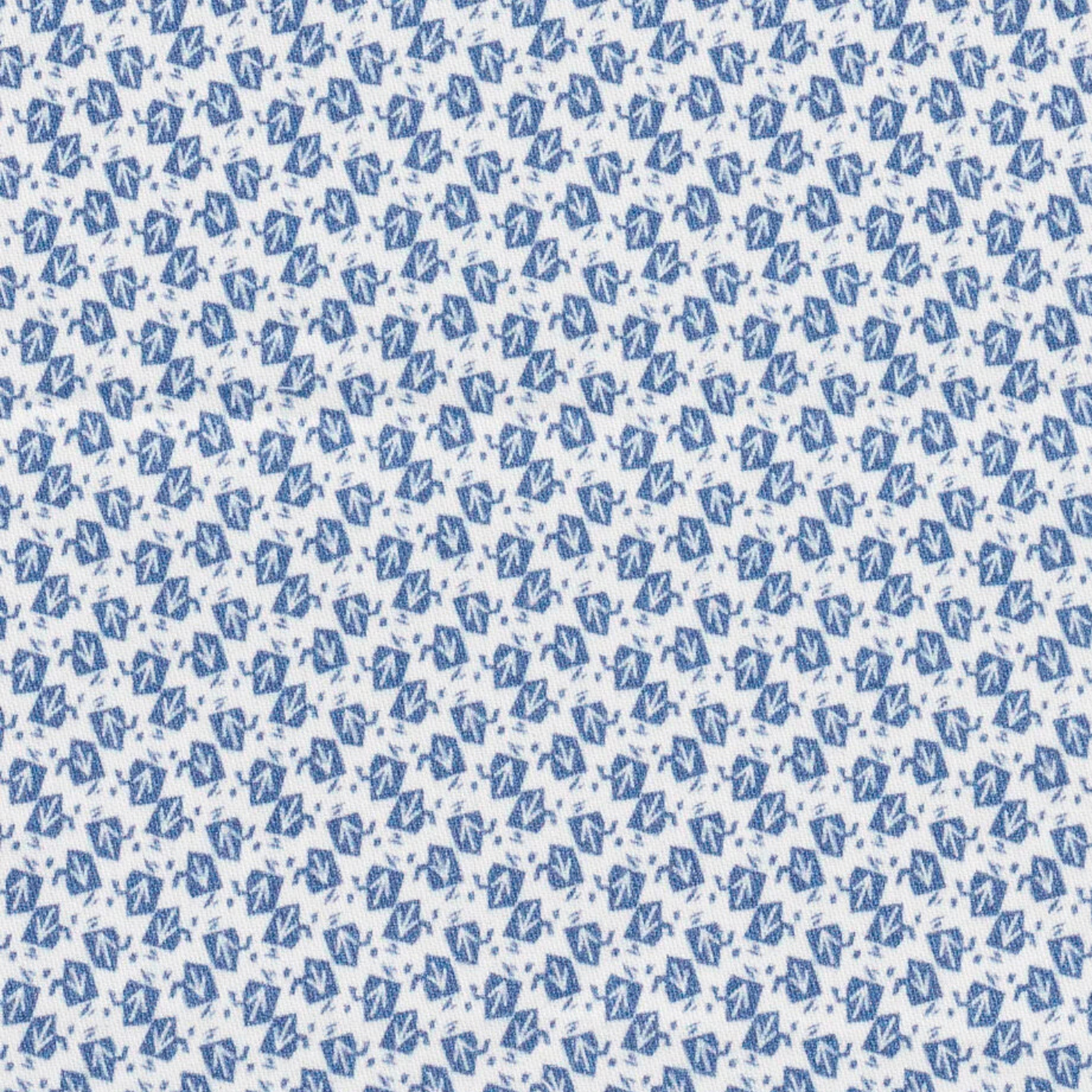 Load image into Gallery viewer, Pattern of blue geometric shapes on a white background