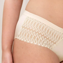 Load image into Gallery viewer, A closer look at the lace detailing on the side of the brief. 
